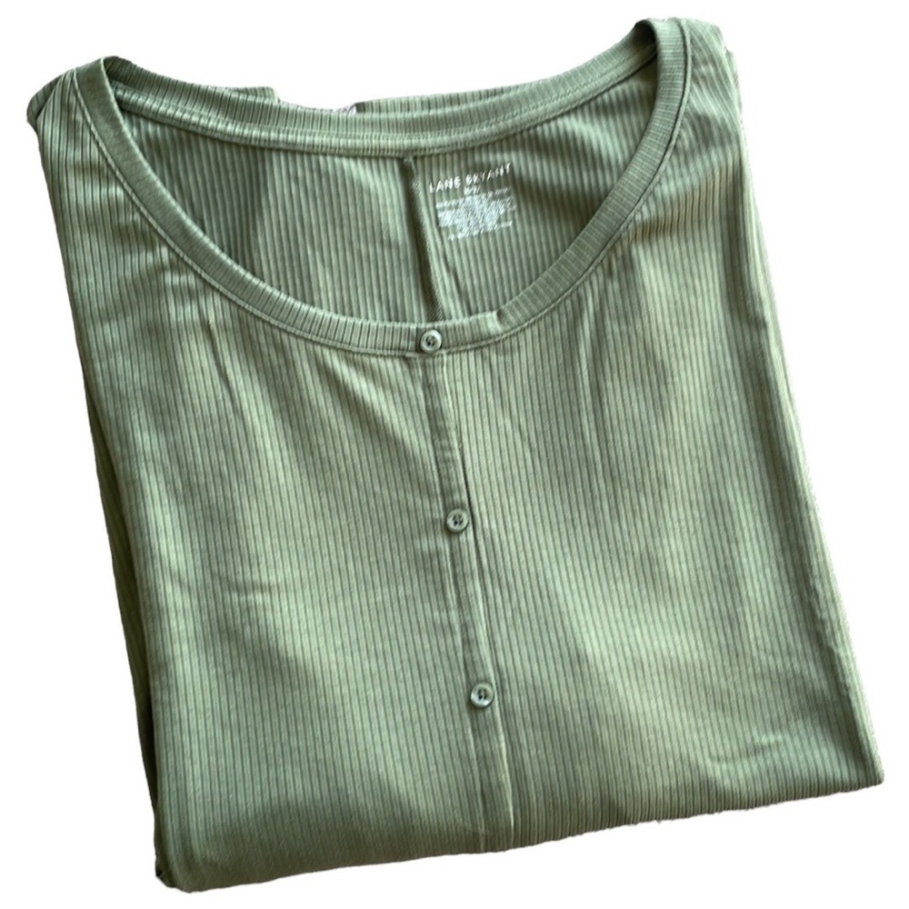 Lane Bryant Short Sleeve‎ Ribbed Top